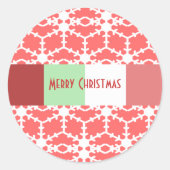 Snowflake Sticker toont koraal maar u kiest kleur (Voorkant)