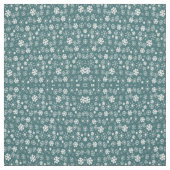 Snowflake storm Aqua Blue Stof (Swatch)