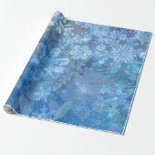 Snowflake Storm digitale kunst Cadeaupapier (Uitgerold)