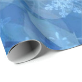 Snowflake Storm digitale kunst Cadeaupapier (Rol Hoek)