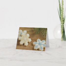 Snowflake Sugar Cookies Feestdagen Kaart