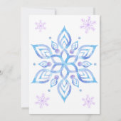 Snowflake Surprise Snow Veel Fun Birthday Kaart (Achterkant)
