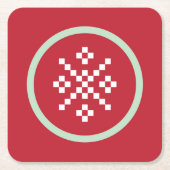 Snowflake Sweater Weather Onderzetter (Voorkant)