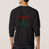 Snowflake Sweatshirt "Doorgewinterde Groeten" (Achterkant)