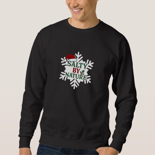 Snowflake Sweatshirt "Doorgewinterde Groeten" (Voorkant)
