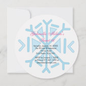 Snowflake Sweet 16 Birthday Invitation Kaart (Voorkant)