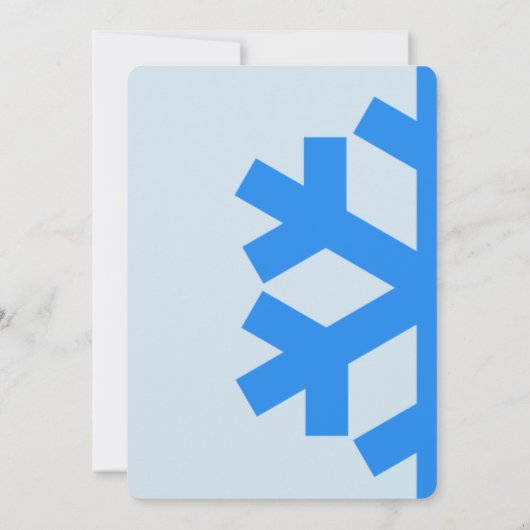 Snowflake Sweet 16 Uitnodiging (Achterkant)