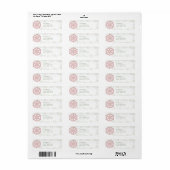  Snowflake Swirl-kerstcadeautjes Labels