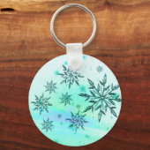 Snowflake swirl-sleutelhanger sleutelhanger (Voorkant)