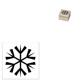 Snowflake Symbol Winter Fun Rubberstempel
