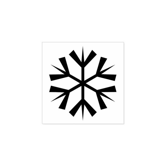 Snowflake Symbol Winter Fun Rubberstempel (Afrduk)