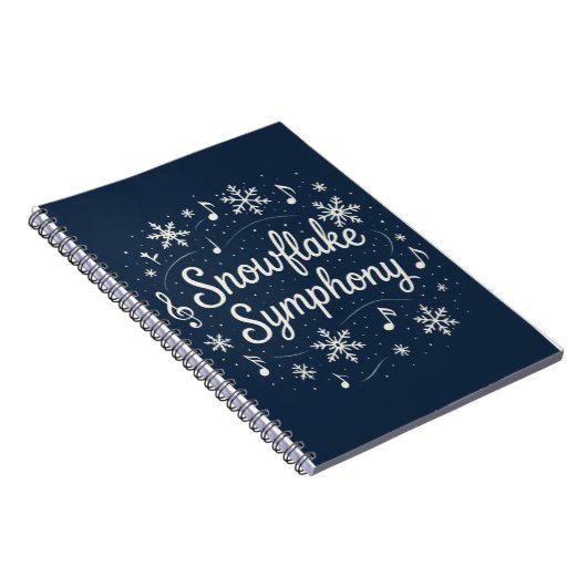 Snowflake Symphony  Notitieboek (Rechterzijde)