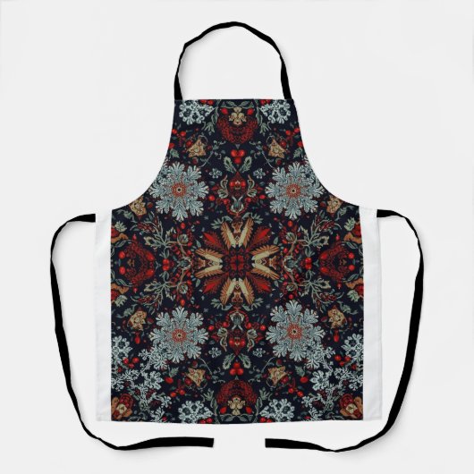 Snowflake Symphony tijdens de kerstdagen Schort (Voorkant)