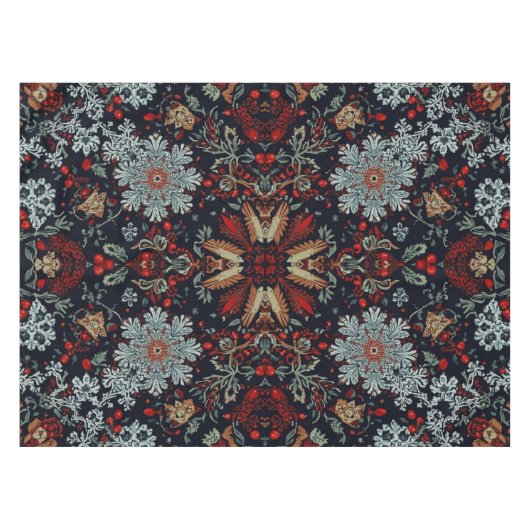 Snowflake Symphony tijdens de kerstdagen Tafelkleed (Voorkant (Horizontaal))