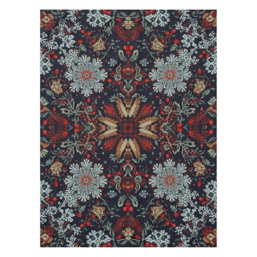 Snowflake Symphony tijdens de kerstdagen Tafelkleed (Voorkant)