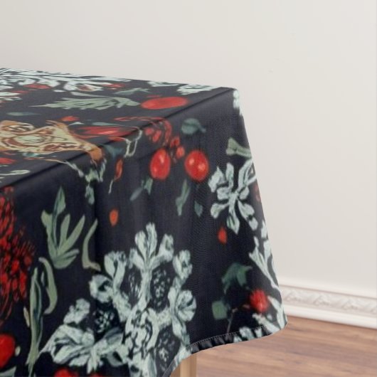 Snowflake Symphony tijdens de kerstdagen Tafelkleed (Voorbeeld)