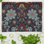 Snowflake Symphony tijdens de kerstdagen Theedoek (Gevouwen)