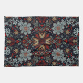 Snowflake Symphony tijdens de kerstdagen Theedoek (Horizontaal)