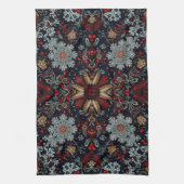 Snowflake Symphony tijdens de kerstdagen Theedoek (Verticaal)