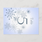 Snowflake-tabelnummer Briefkaart (Voorkant)