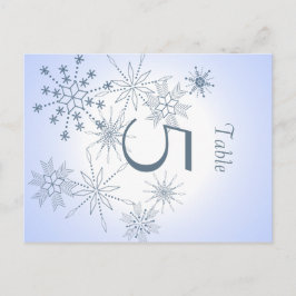 Snowflake-tabelnummer Briefkaart