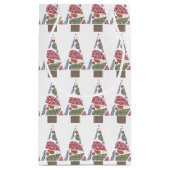 Snowflake tapijten Boom Klein cadeautas (Achterkant)