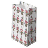 Snowflake tapijten Boom Klein cadeautas (Achterkant Gekanteld)