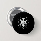 Snowflake Teacher Costume Matching Family Winter C Ronde Button 5,7 Cm (Voorkant /achterkant)