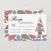 Snowflake Teardrops Boom RSVP (Voorkant / Achterkant)