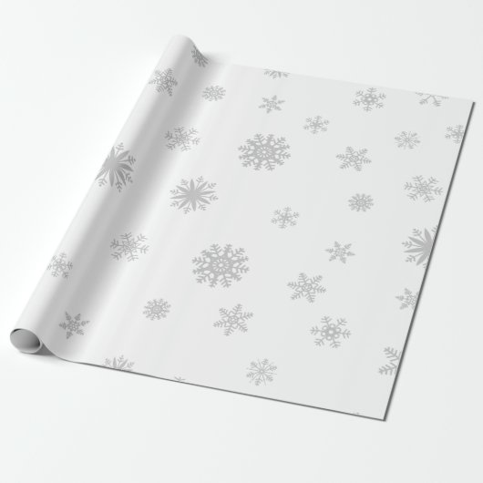 Snowflake textuurpapier cadeaupapier (Uitgerold)