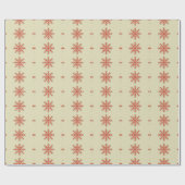 Snowflake Theme Kerstfeestdagen Cadeaupapier (Vlak)