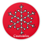 Snowflake Thunder_Cove Keramische Knop (Voorkant)