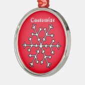 Snowflake Thunder_Cove Metalen Ornament (Links)