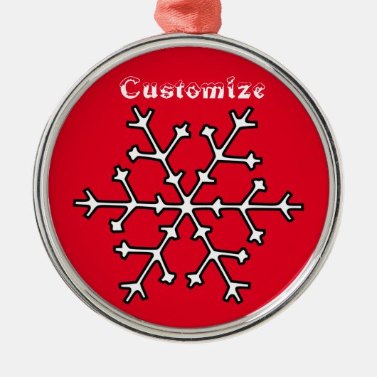 Snowflake Thunder_Cove Metalen Ornament (Voorkant)