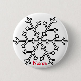 Snowflake Thunder_Cove Ronde Button 5,7 Cm