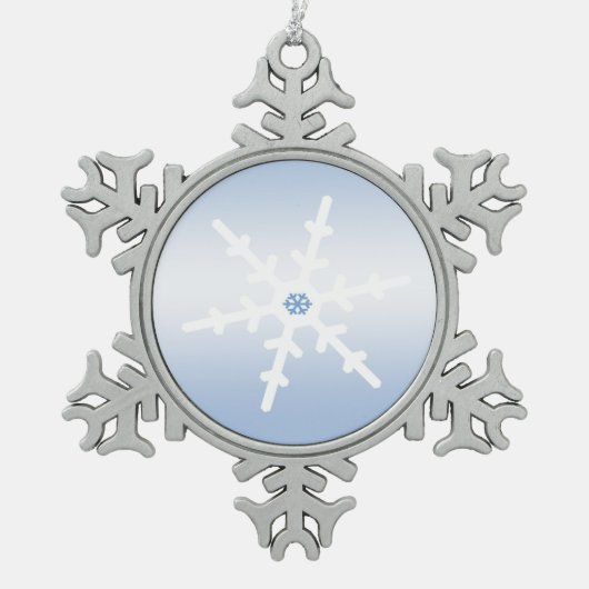Snowflake Tin Sneeuwvlok Ornament (Voorkant)