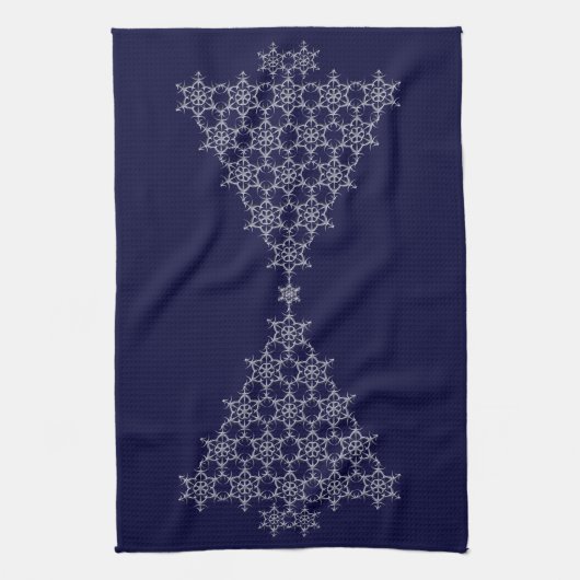 Snowflake Tree Kitchen Towel Theedoek (Verticaal)