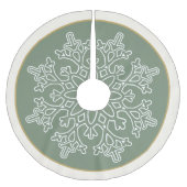 Snowflake Tree Skirt Kerstboom Rok (Voorkant)