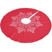 Snowflake Tree Skirt Kerstboom Rok (Gekanteld)