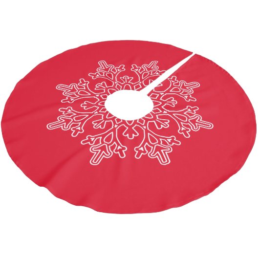 Snowflake Tree Skirt Kerstboom Rok (Gekanteld)