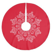 Snowflake Tree Skirt Kerstboom Rok (Voorkant)