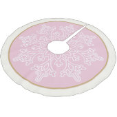 Snowflake Tree Skirt Kerstboom Rok (Gekanteld)