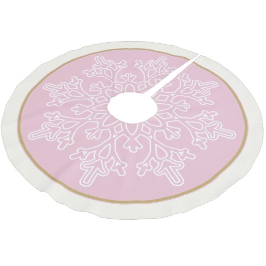Snowflake Tree Skirt Kerstboom Rok (Gekanteld)