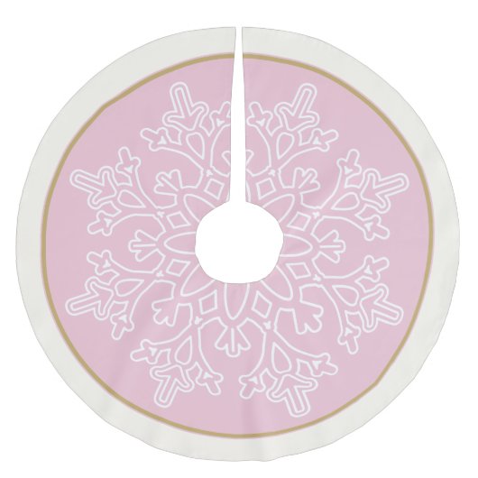 Snowflake Tree Skirt Kerstboom Rok (Voorkant)