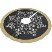 Snowflake Tree Skirt Kerstboom Rok (Gekanteld)