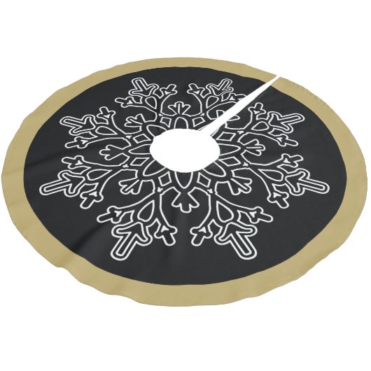 Snowflake Tree Skirt Kerstboom Rok (Gekanteld)