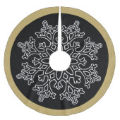 Snowflake Tree Skirt Kerstboom Rok (Voorkant)