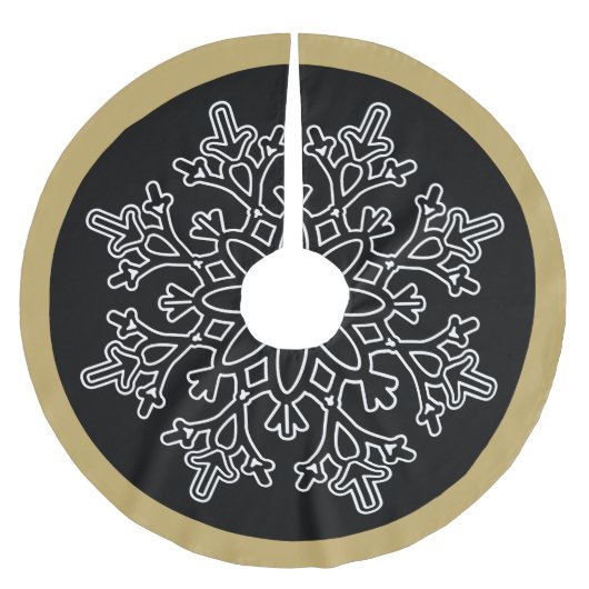 Snowflake Tree Skirt Kerstboom Rok (Voorkant)