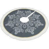 Snowflake Tree Skirt Kerstboom Rok (Gekanteld)
