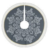 Snowflake Tree Skirt Kerstboom Rok (Voorkant)